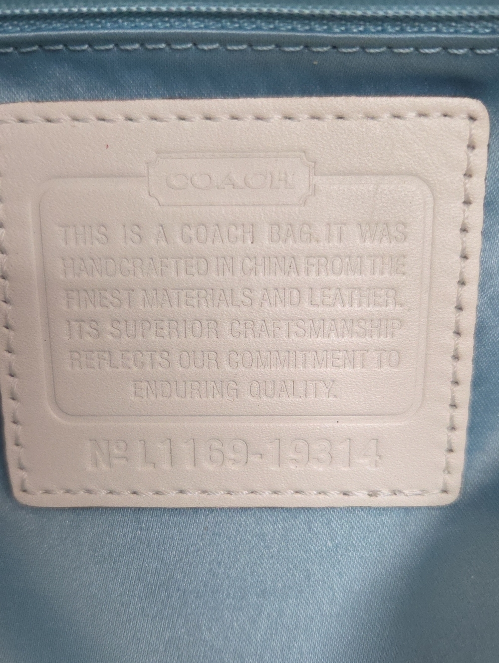 Coach Kristin Woven Leather Shoulder Bag in Cream Handbag 19314 - Picture 8 of 16